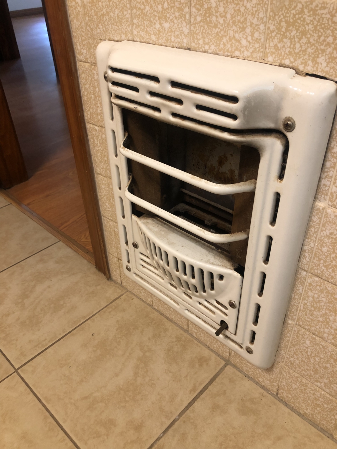 Vintage Ventless Wall Heater Home Run Inspections, LLC